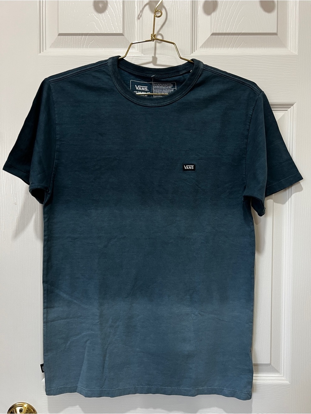 Vans Off The Wall Dip Dye Tee Size Small Short Sleeve 100% Cotton Classic Fit